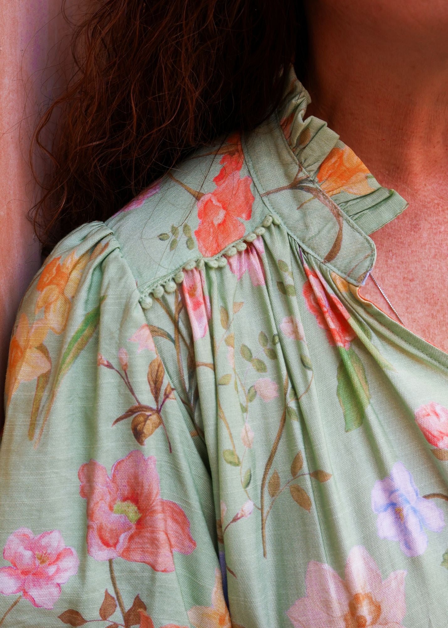 Vintage Charm Dress- Mint
