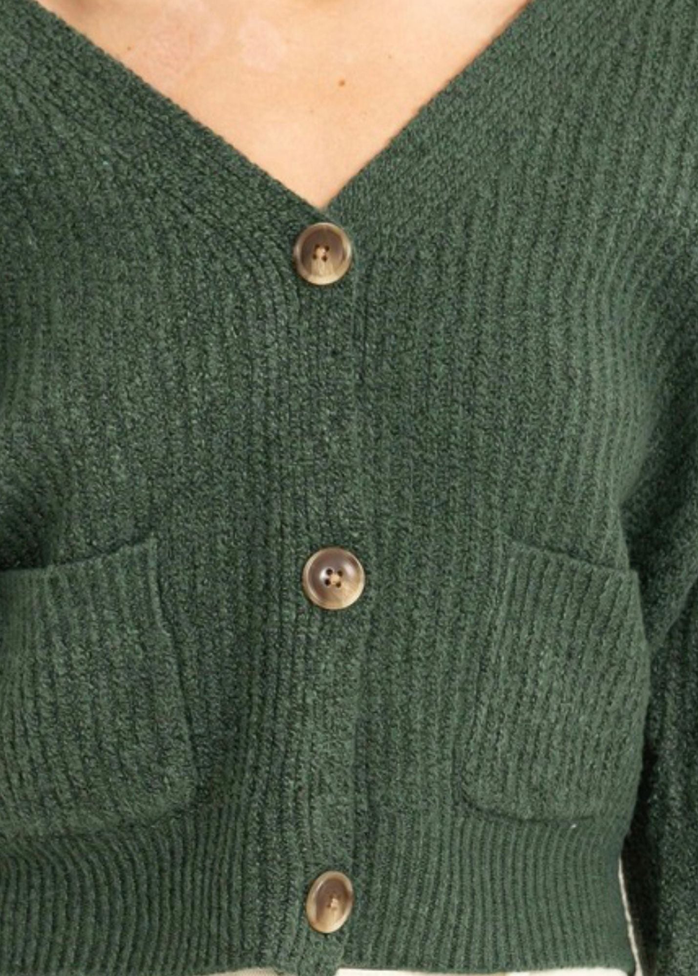 Ribbed Button Down Cardigan