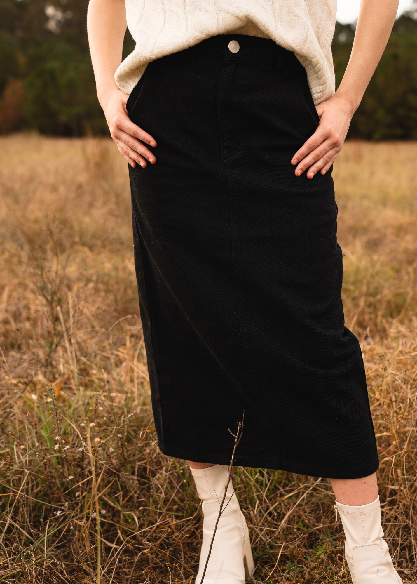 Kira Denim-Black