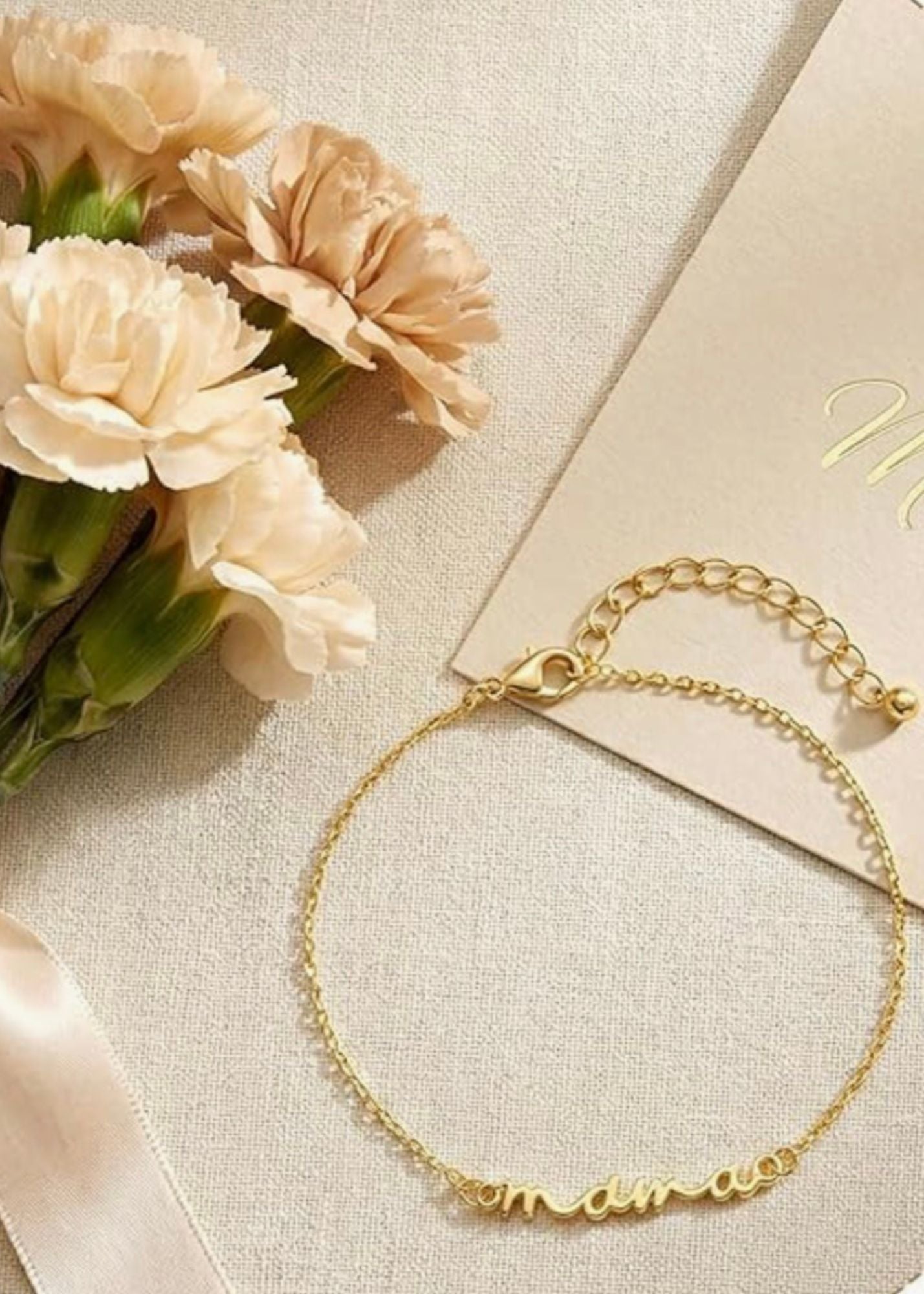The "Mama" Script Bracelet