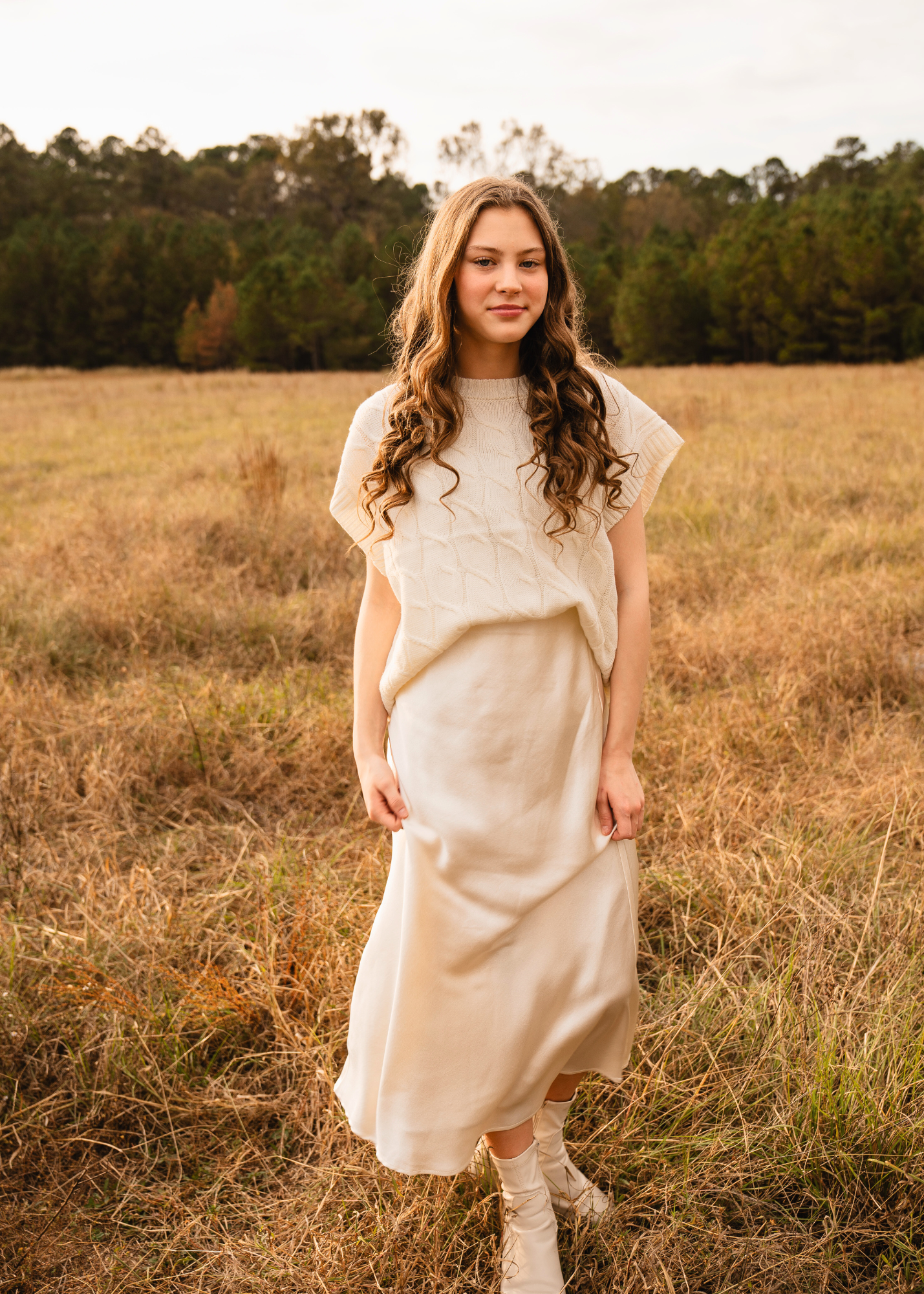 Serena Satin Skirt