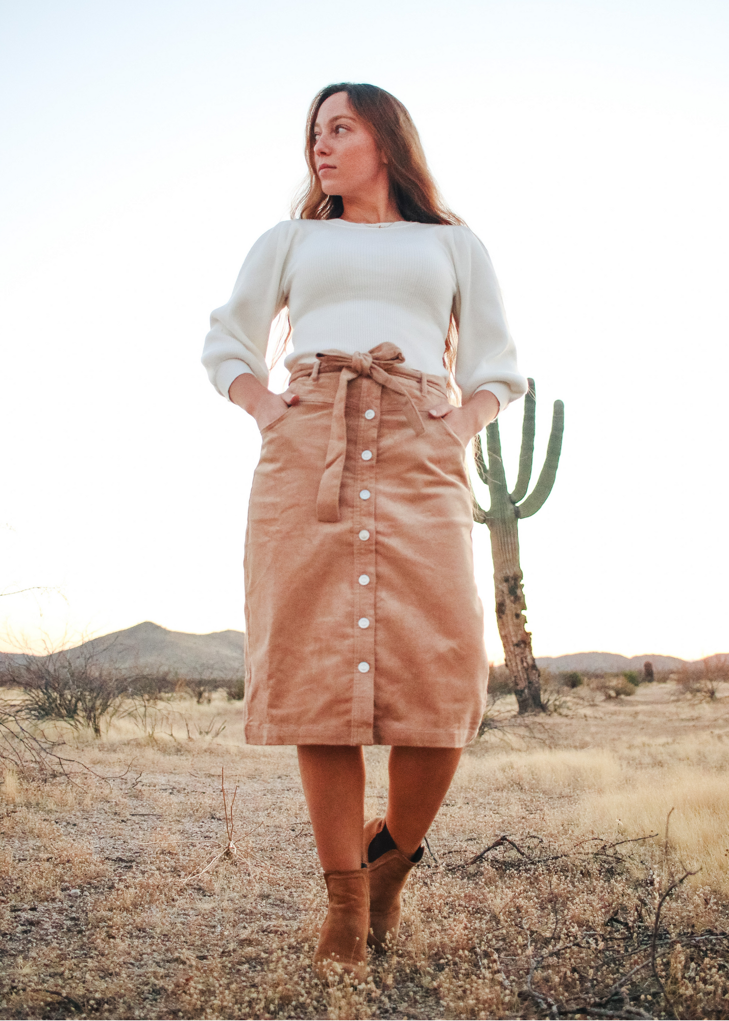 Sandy Corduroy Skirt