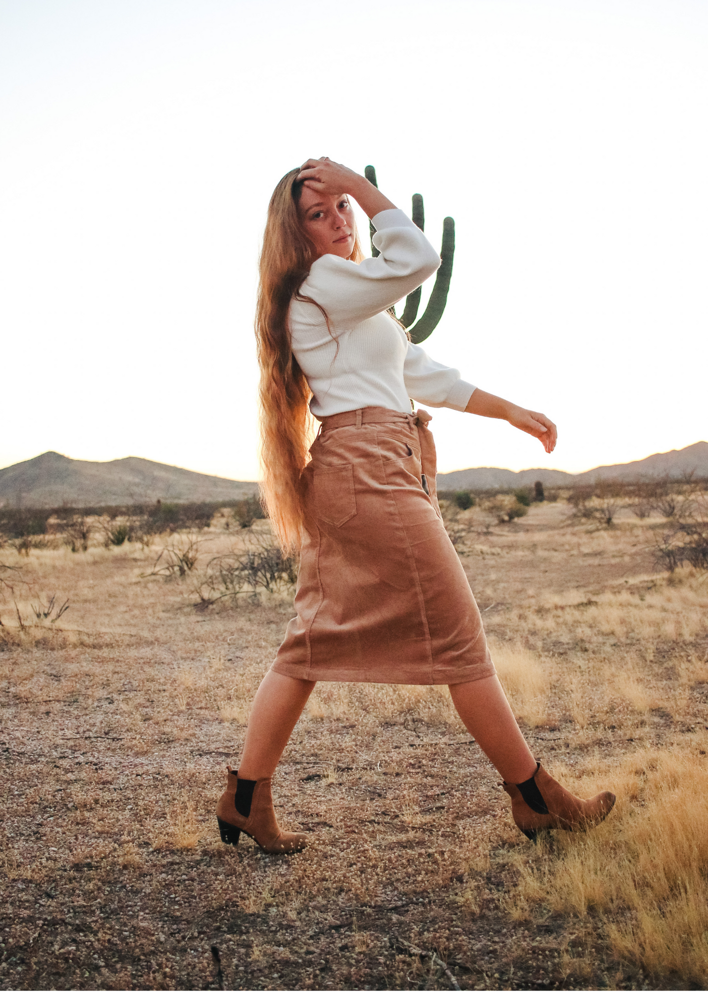 Sandy Corduroy Skirt