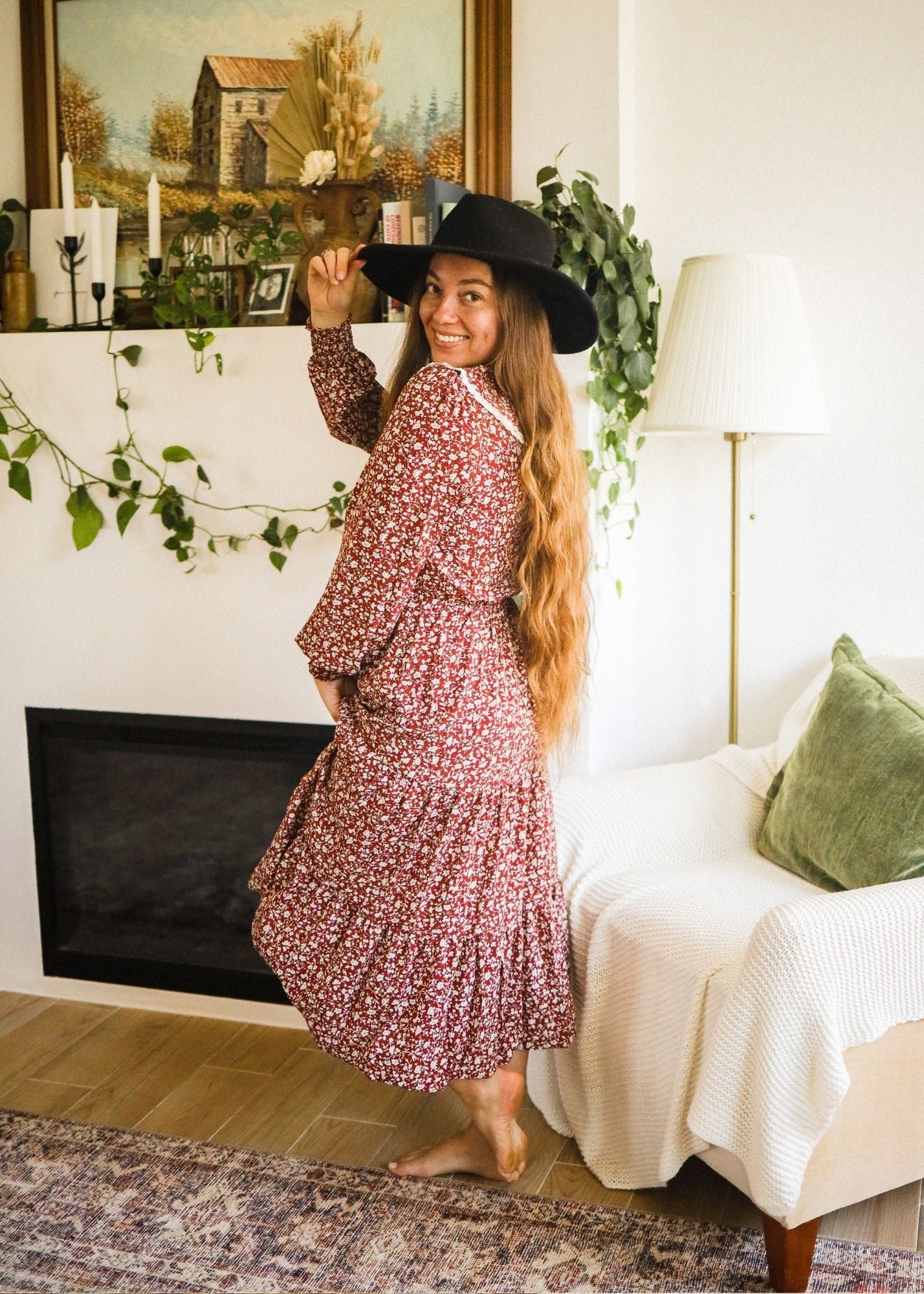 Wendy Floral Midi Dress