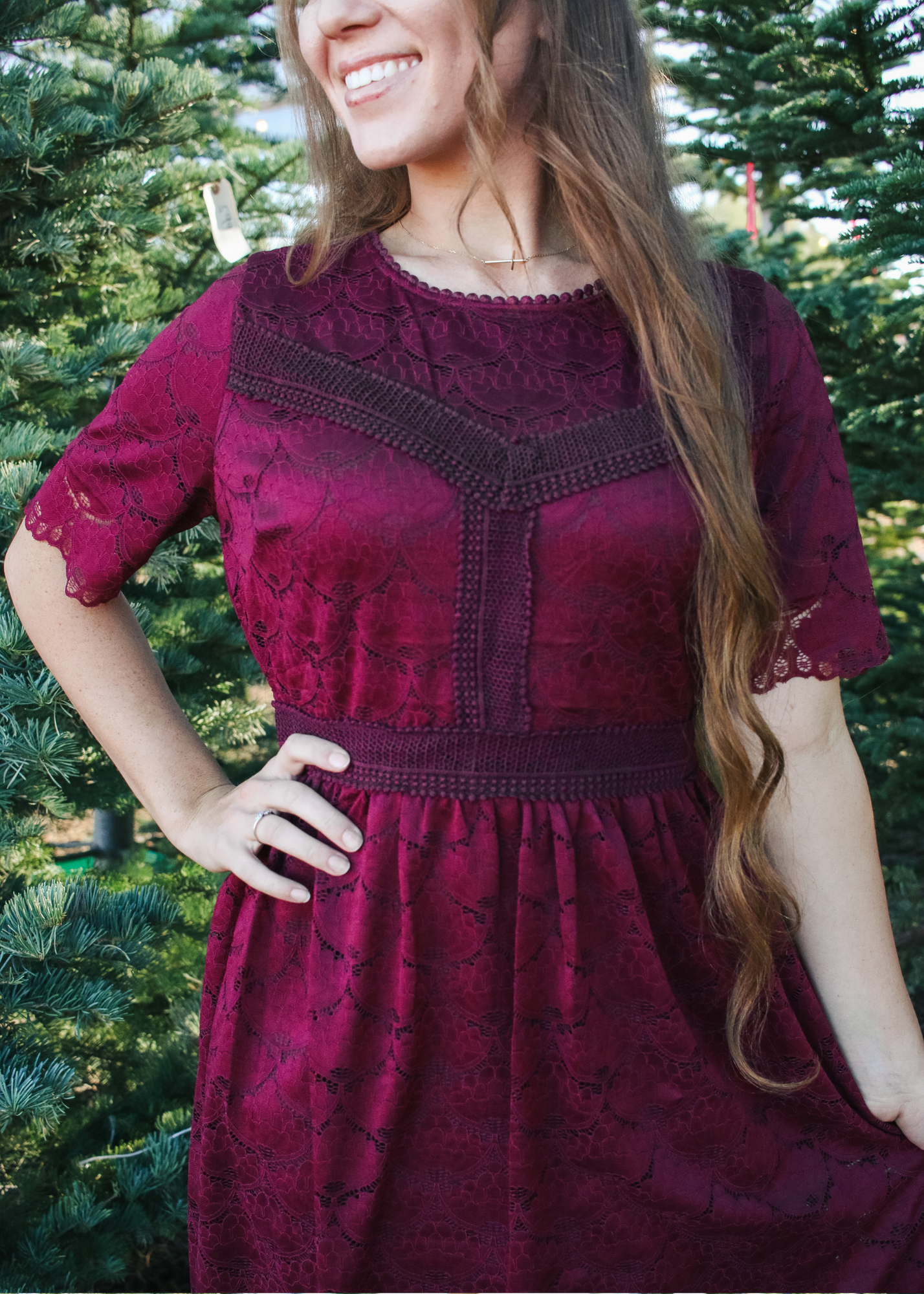 Violet Lace Dress