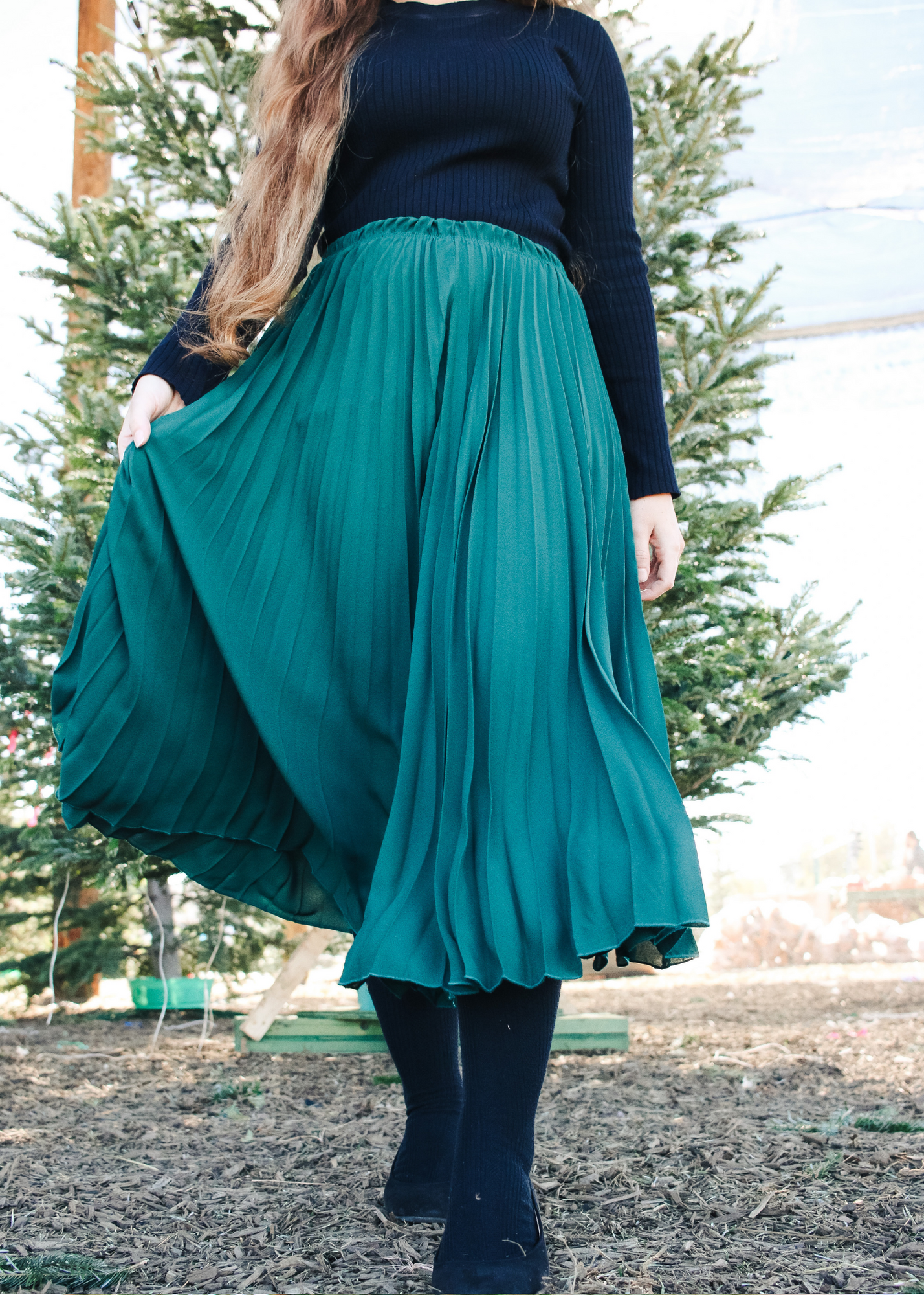 Jade Pleated Skirt