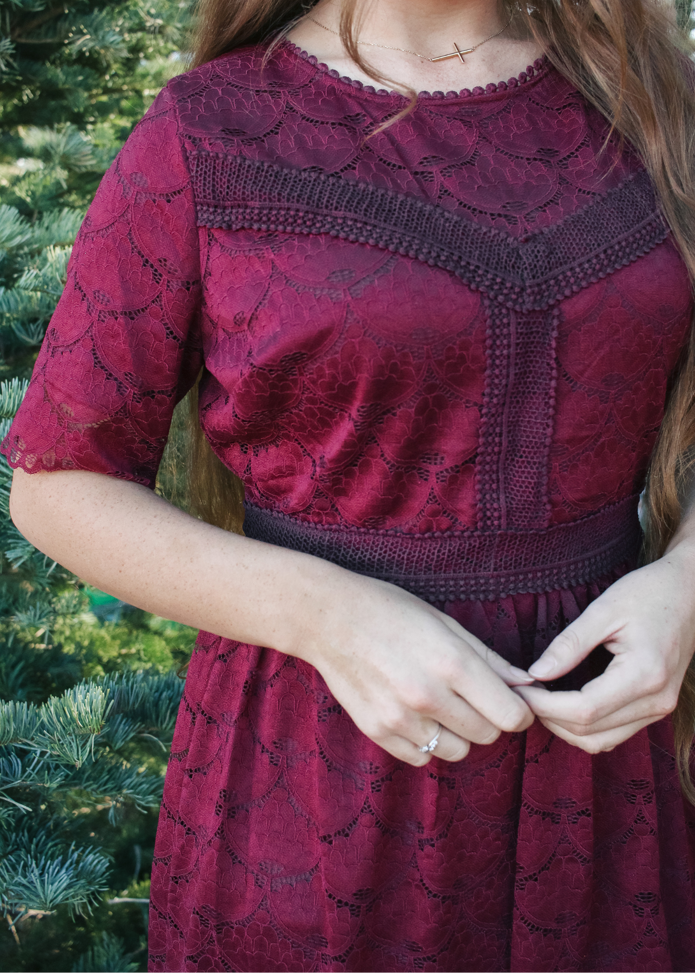 Violet Lace Dress