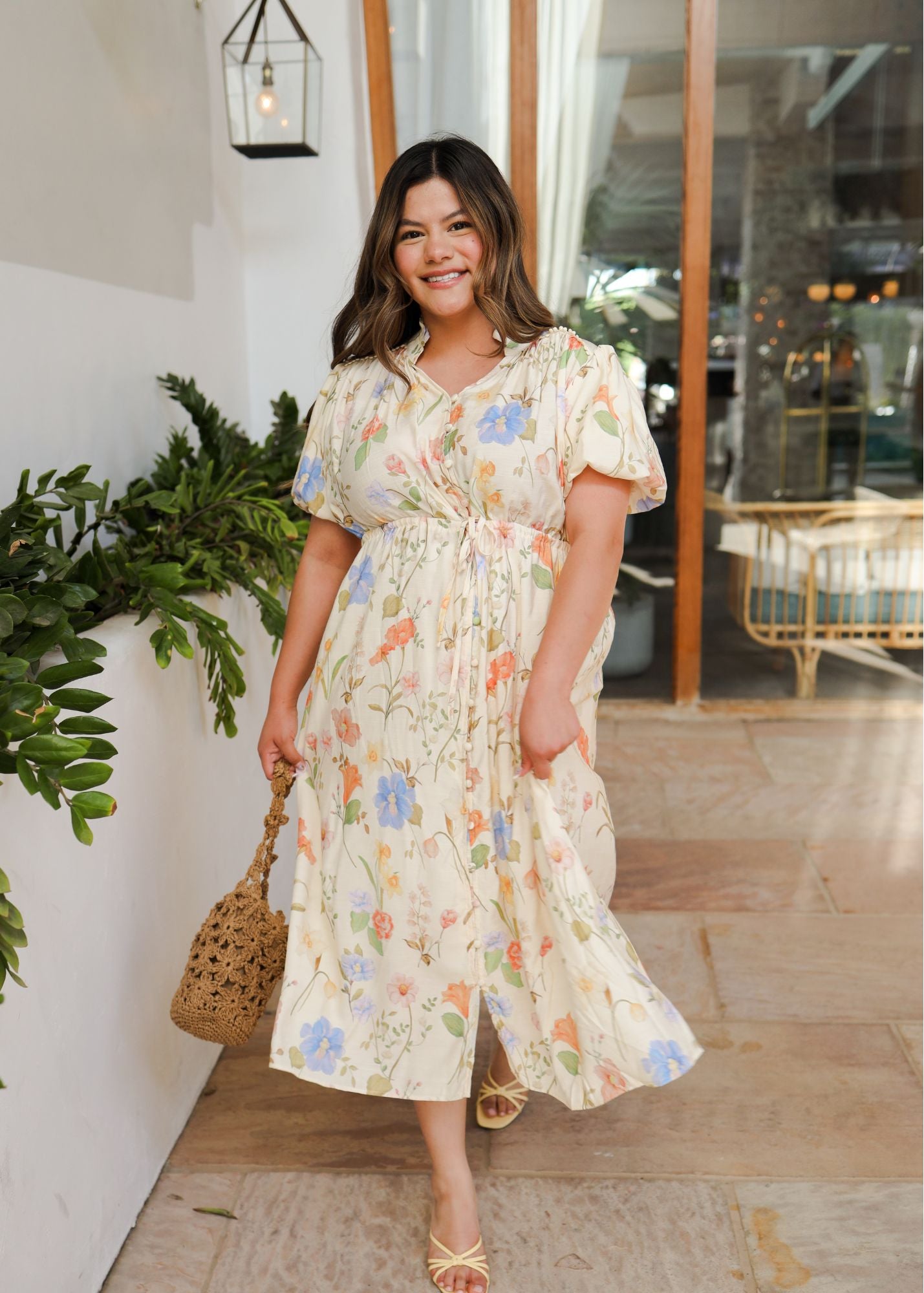 Vintage Charm Dress- Ivory