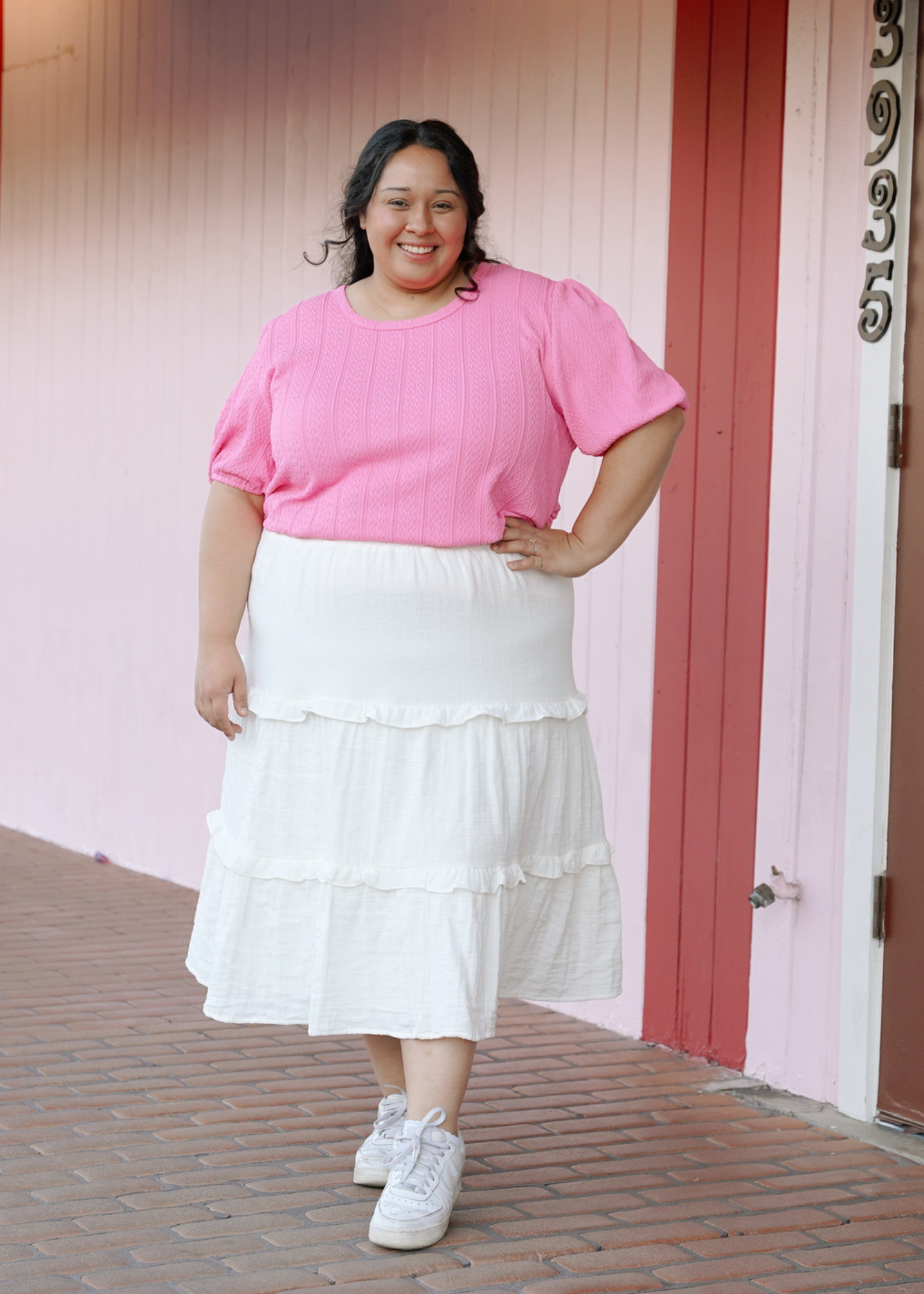 Bubblegum Textured Top