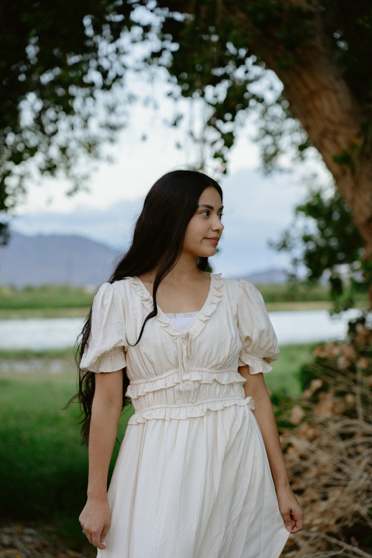 Darling Darcy Dress - Ivory