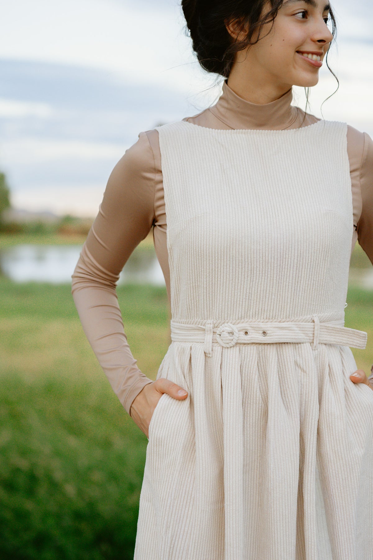 Charming Corduroy Dress.