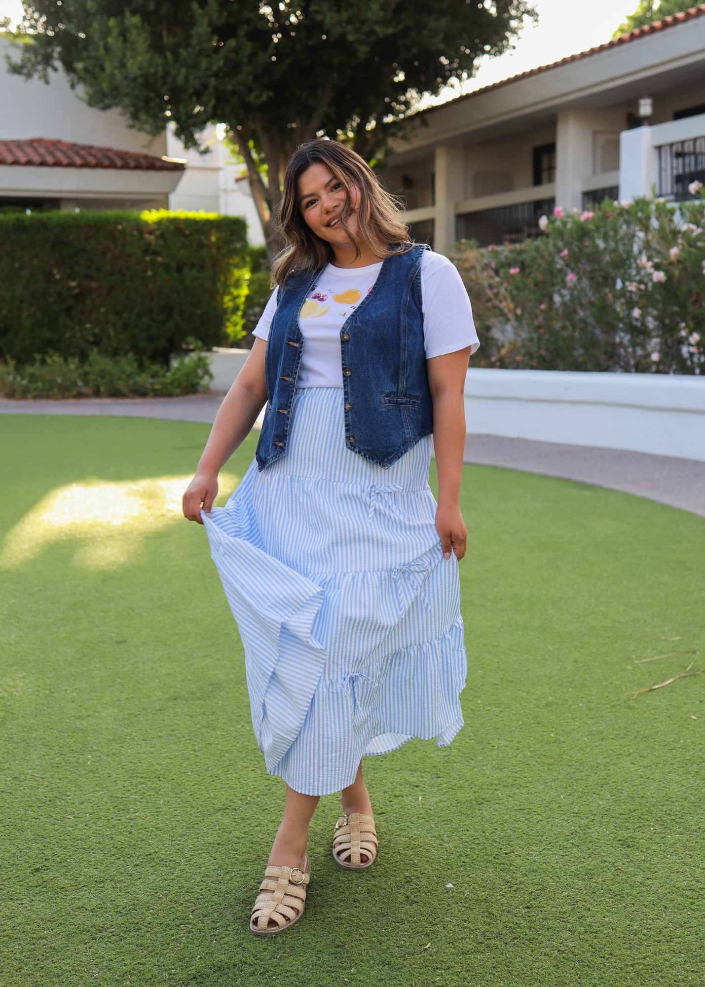 Ocean Bow-Tie Skirt
