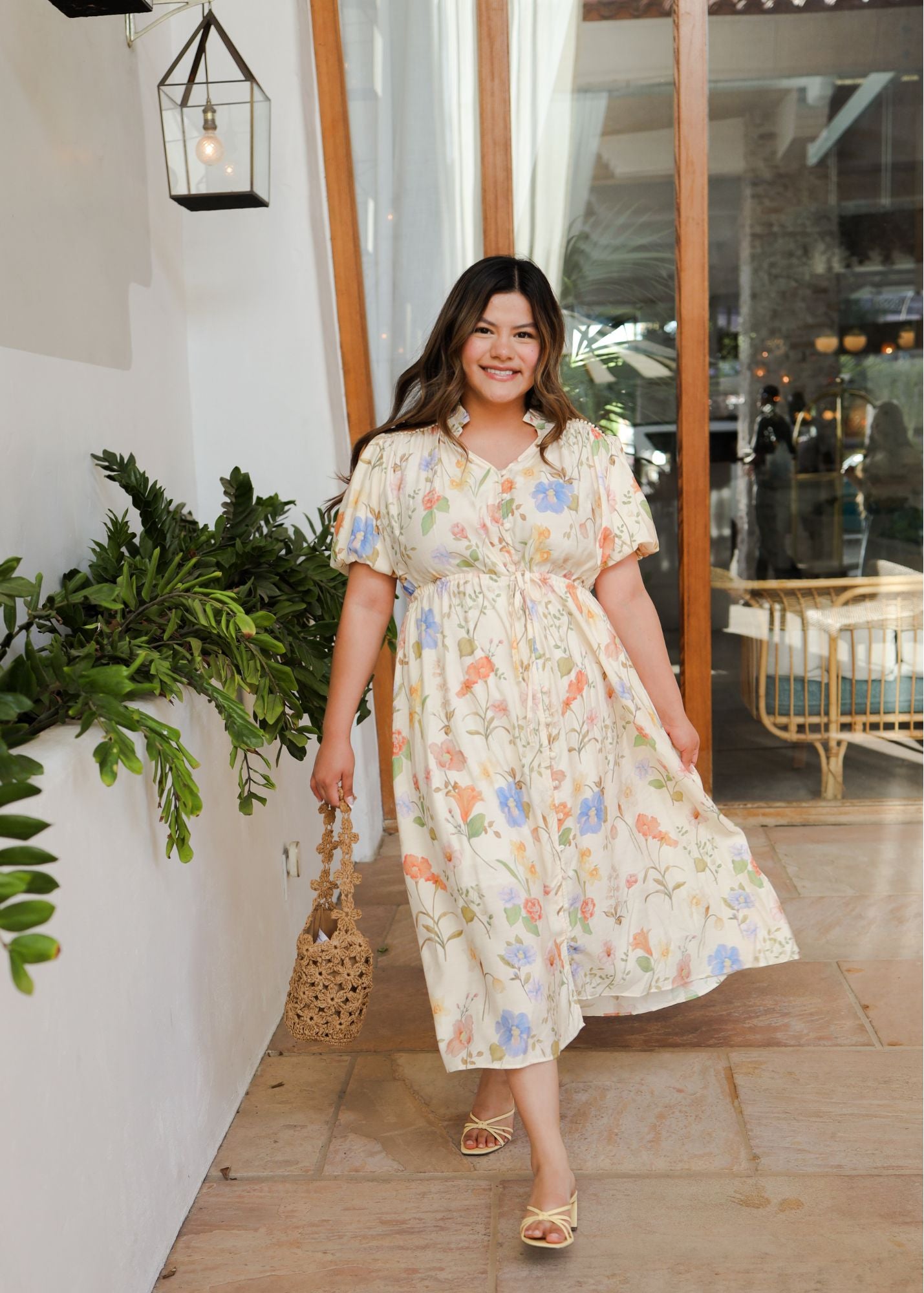 Vintage Charm Dress- Ivory