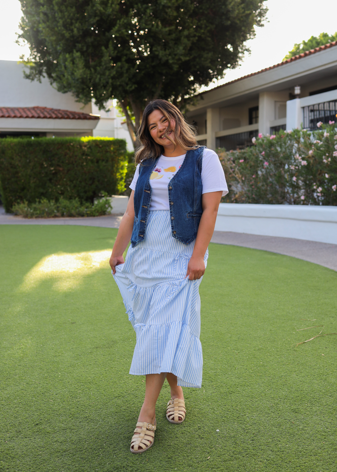 Ocean Bow-Tie Skirt