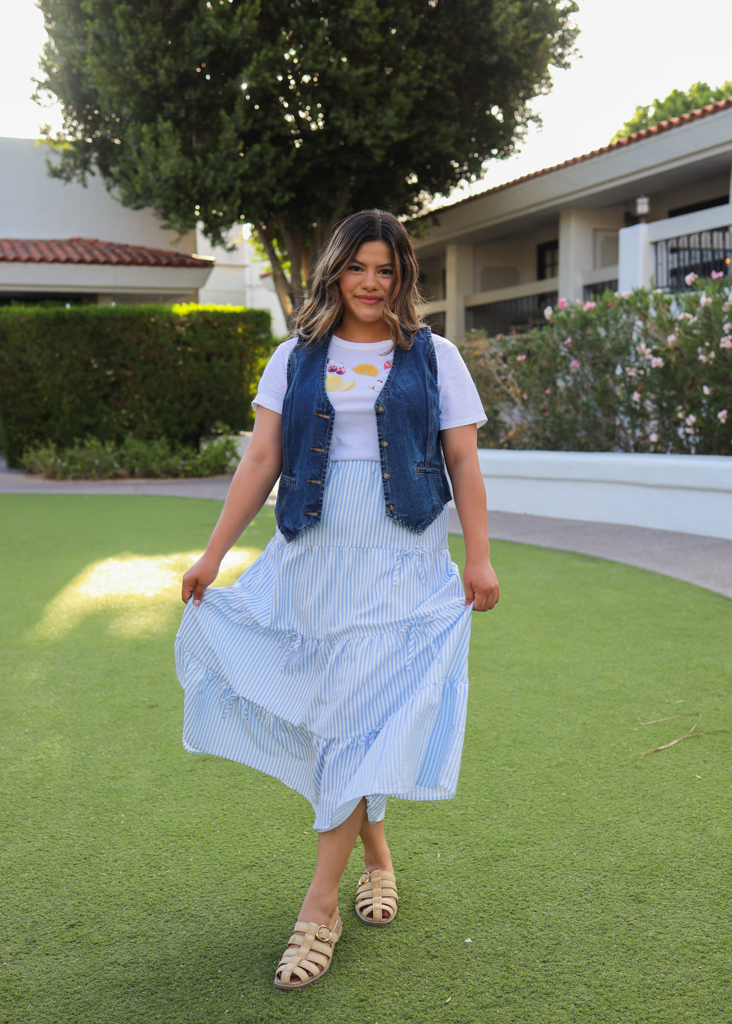 Ocean Bow-Tie Skirt
