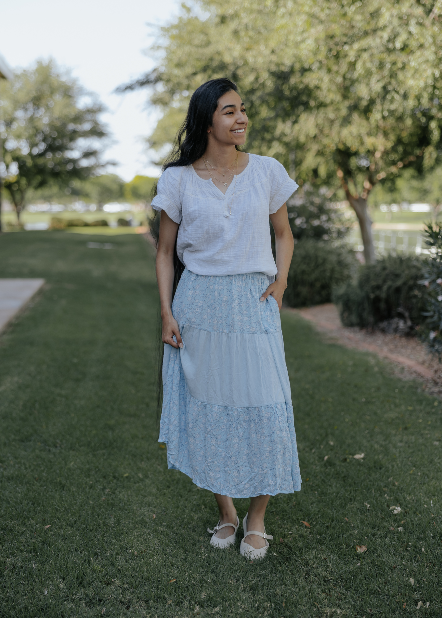 Harmony Skirt- Baby Blue
