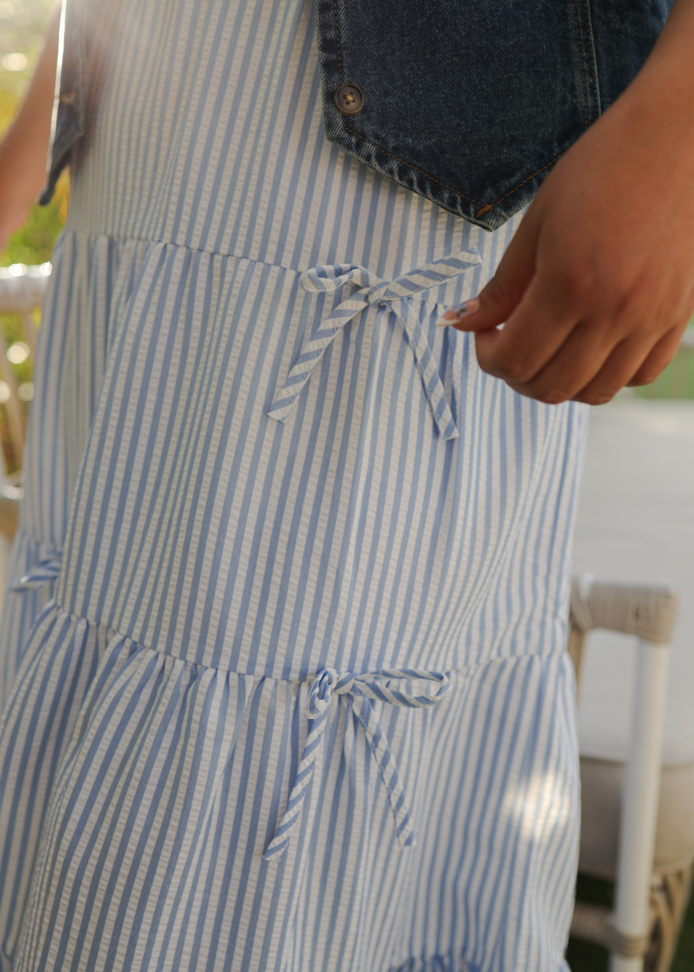 Ocean Bow-Tie Skirt