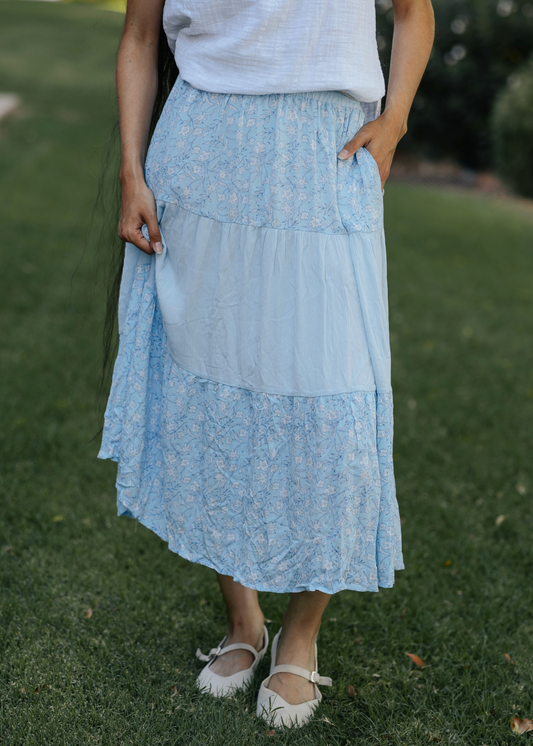 Harmony Skirt- Baby Blue