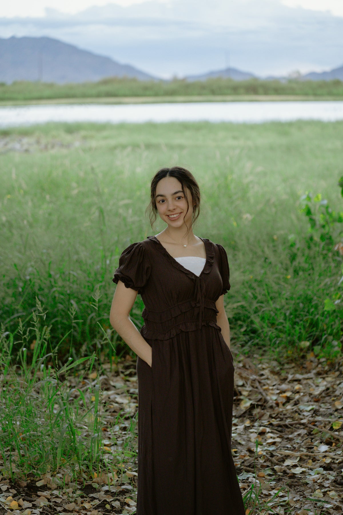 Darling Darcy Dress - Chocolate