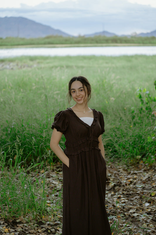 Darling Darcy Dress - Chocolate