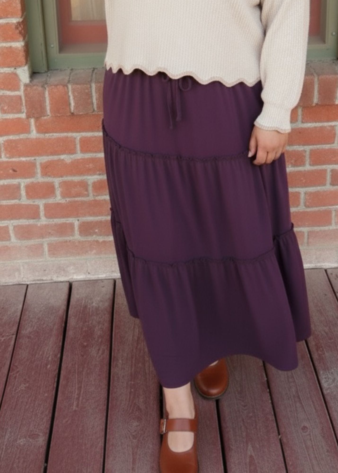 Plum Maxi Skirt