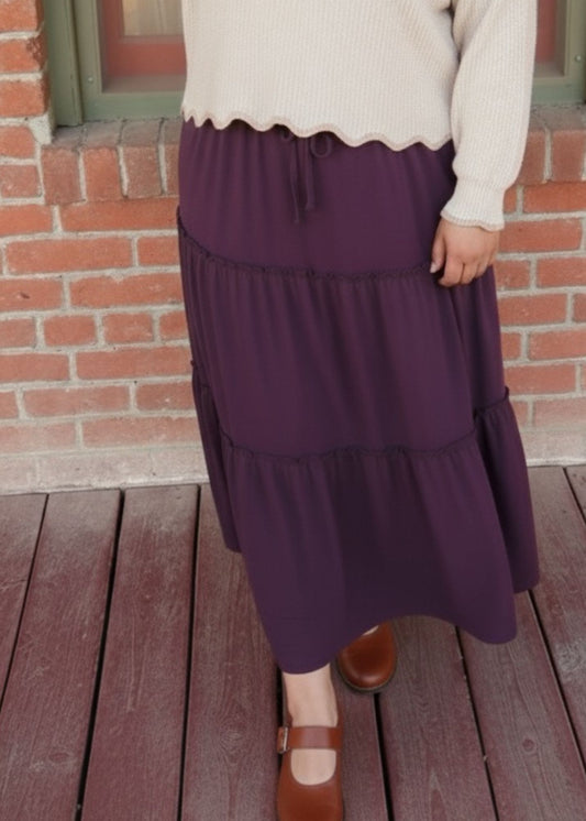 Plum Maxi Skirt