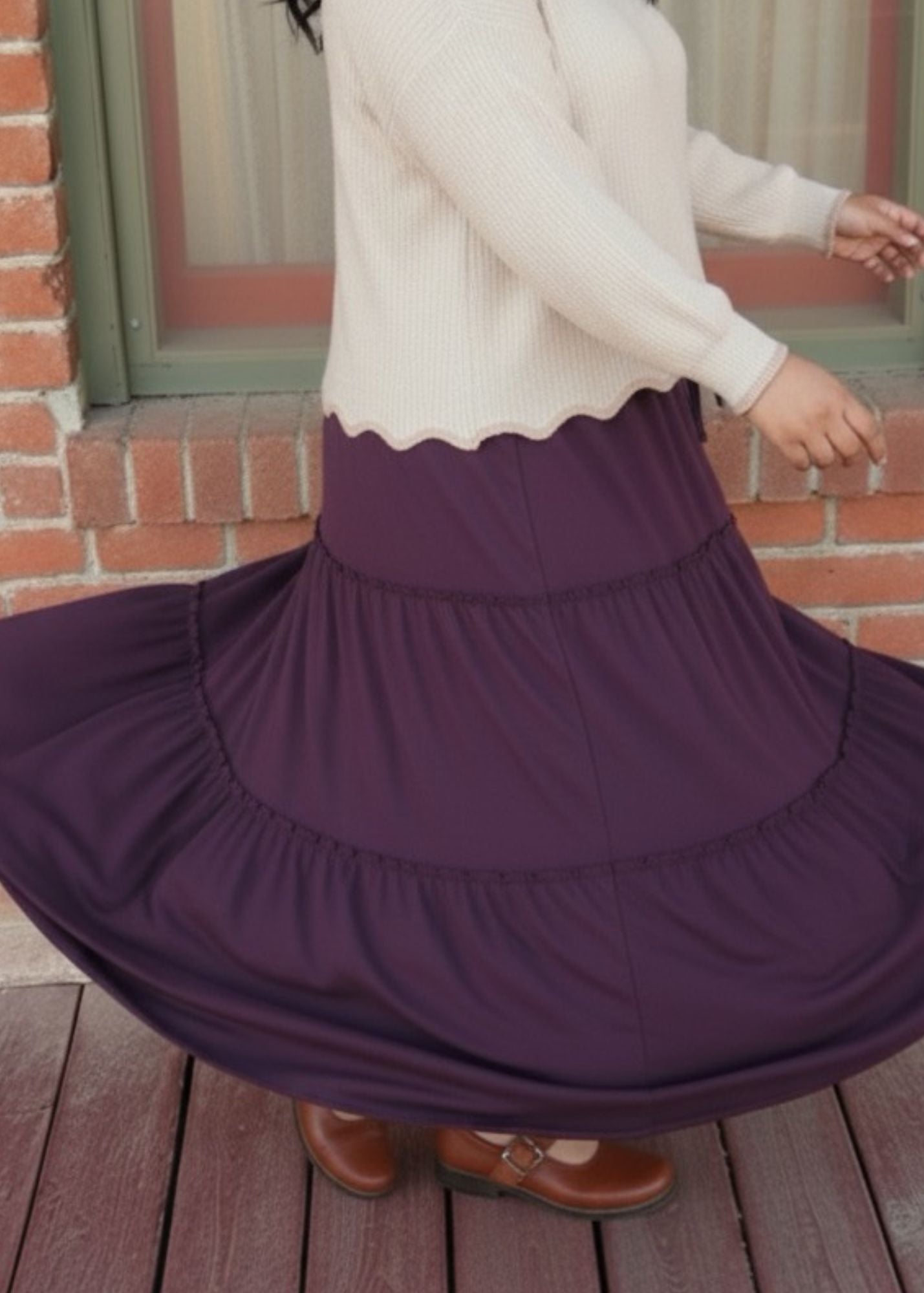 Plum Maxi Skirt