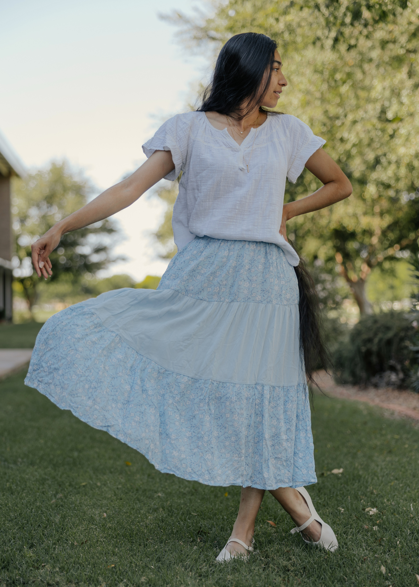 Harmony Skirt- Baby Blue