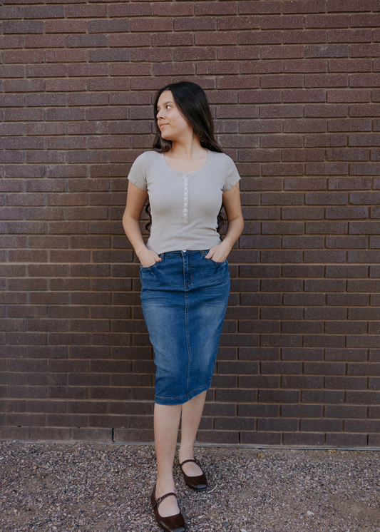 Bree Denim Skirt