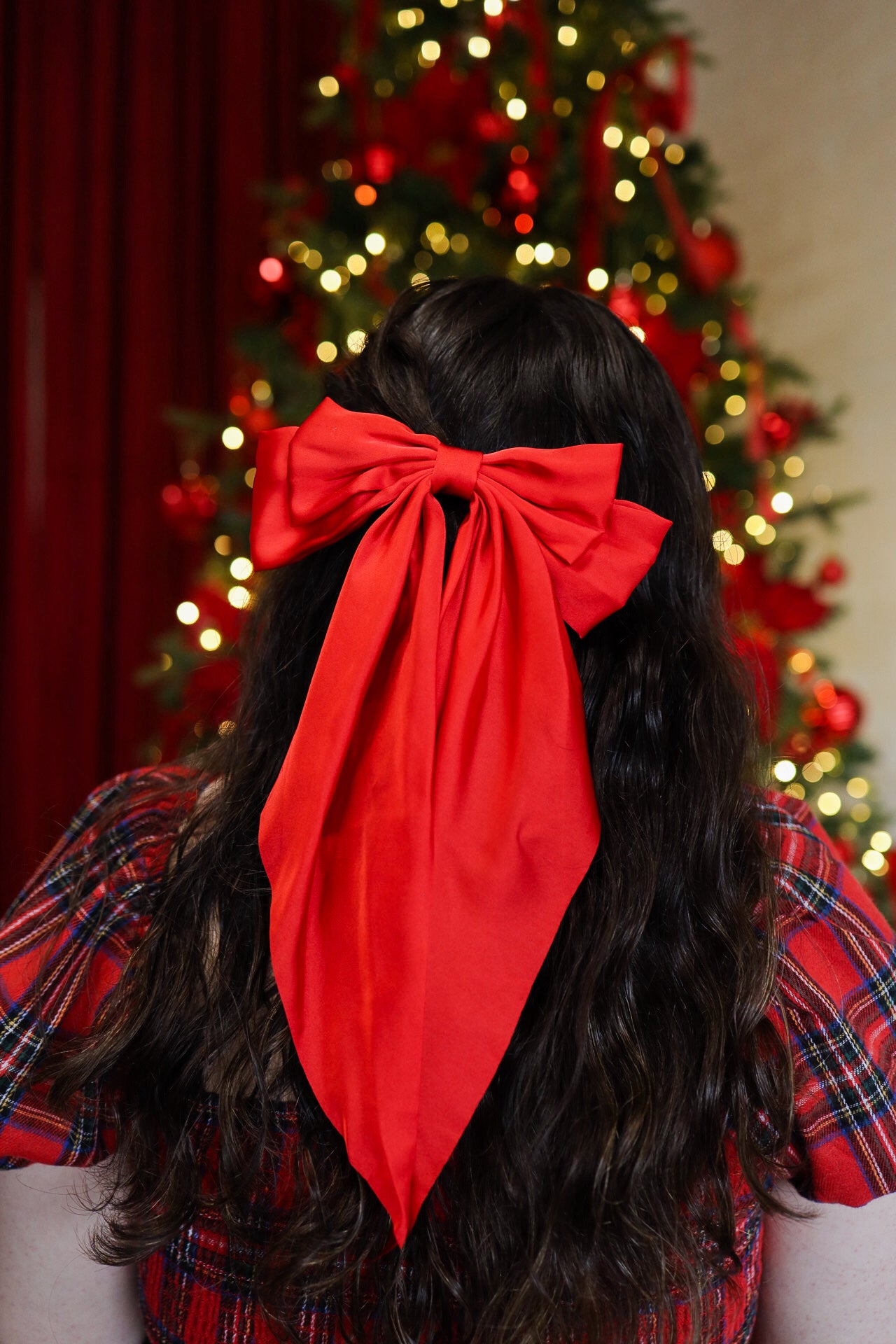 Big Bow Satin Barrette