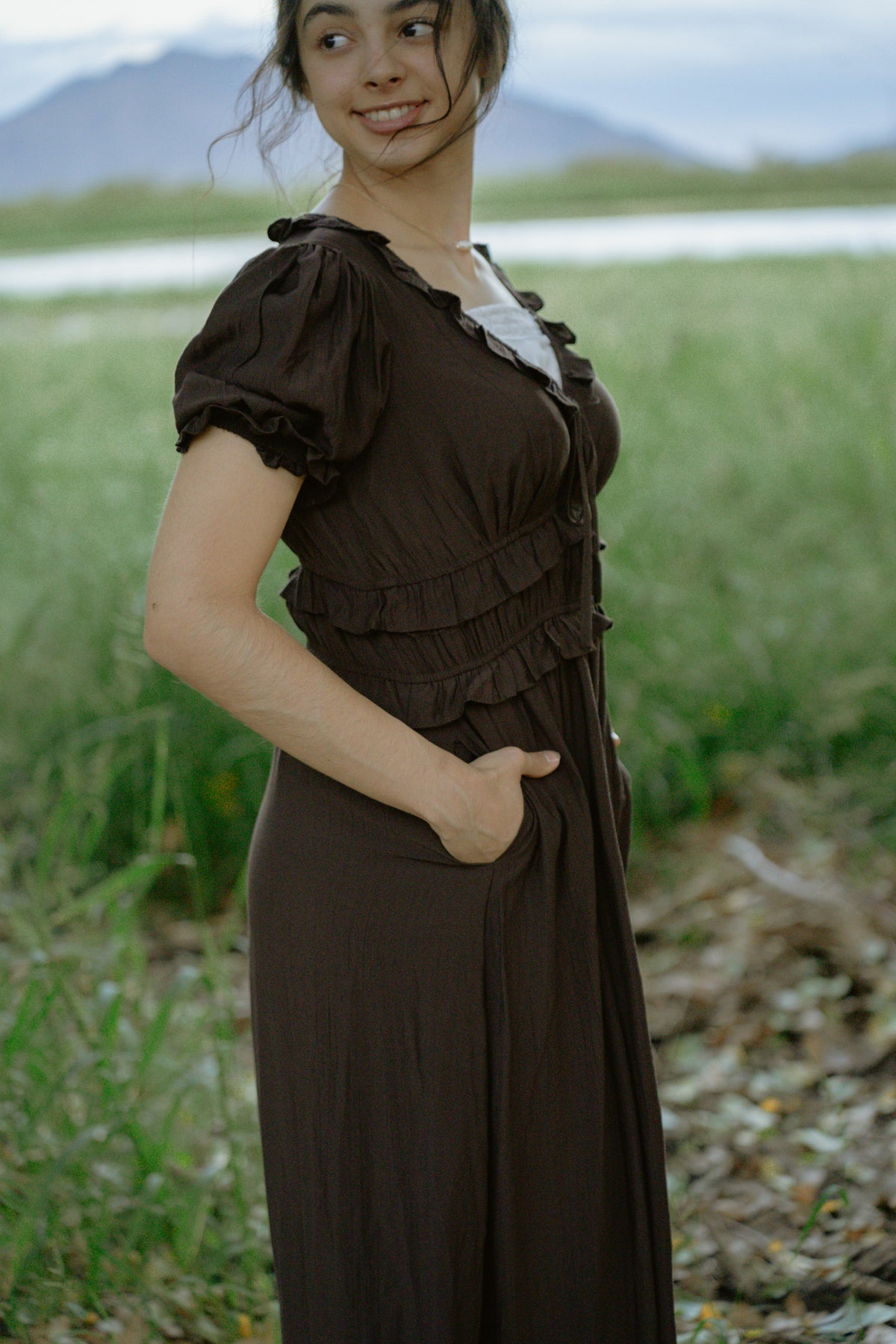 Darling Darcy Dress - Chocolate
