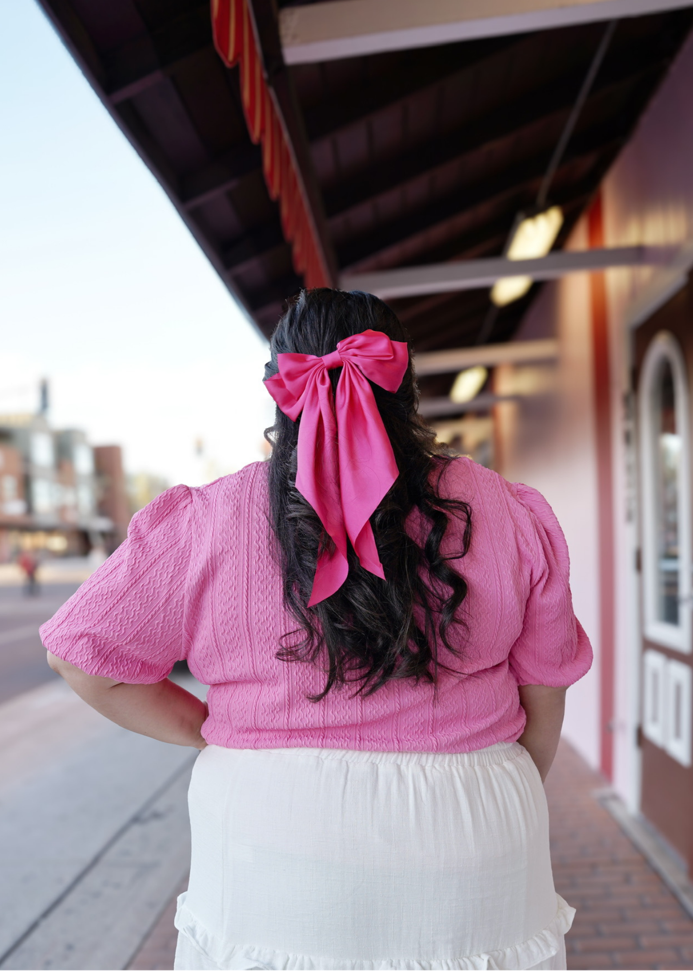 Big Bow Satin Barrette