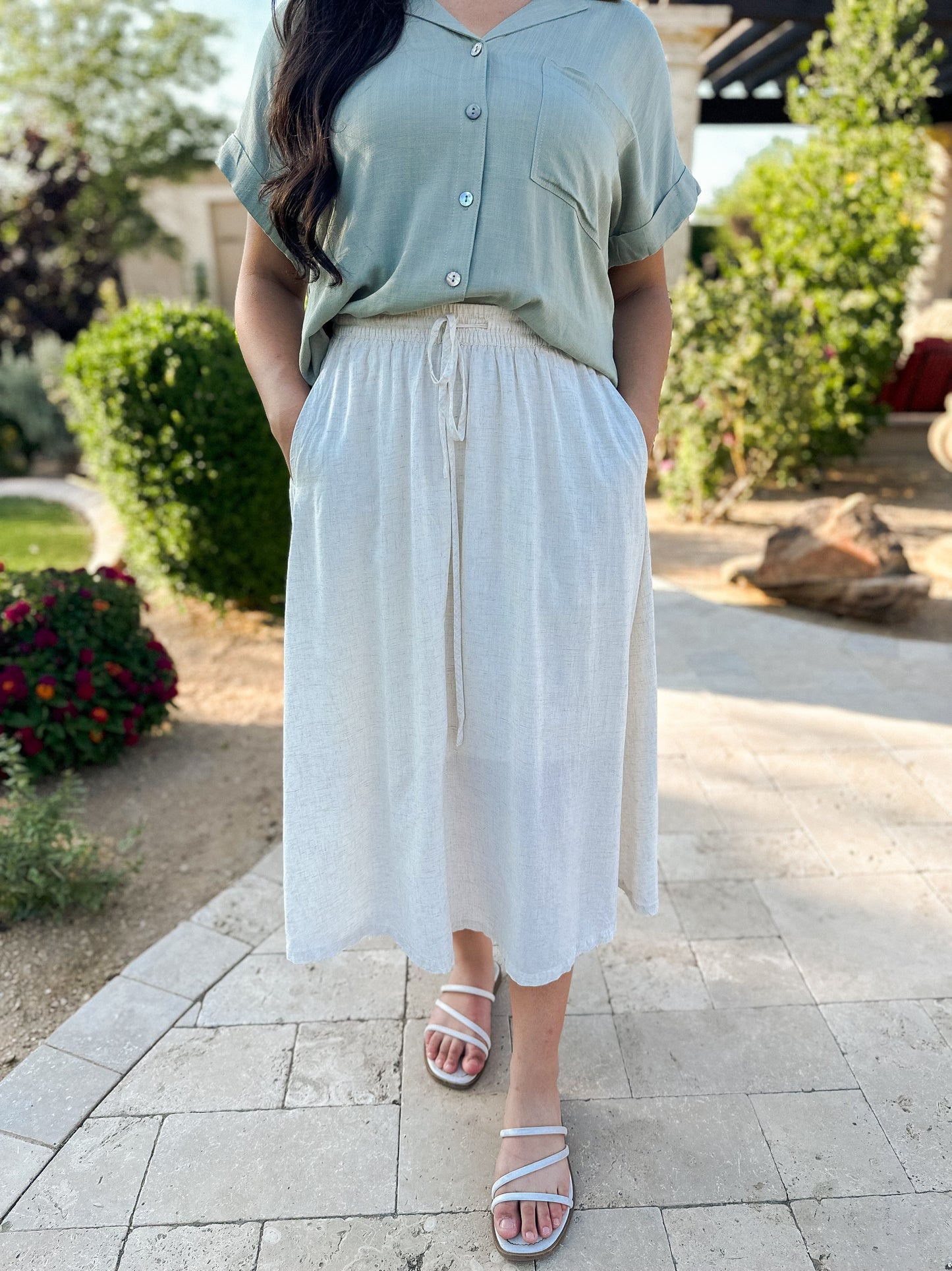 Clara Linen Skirt