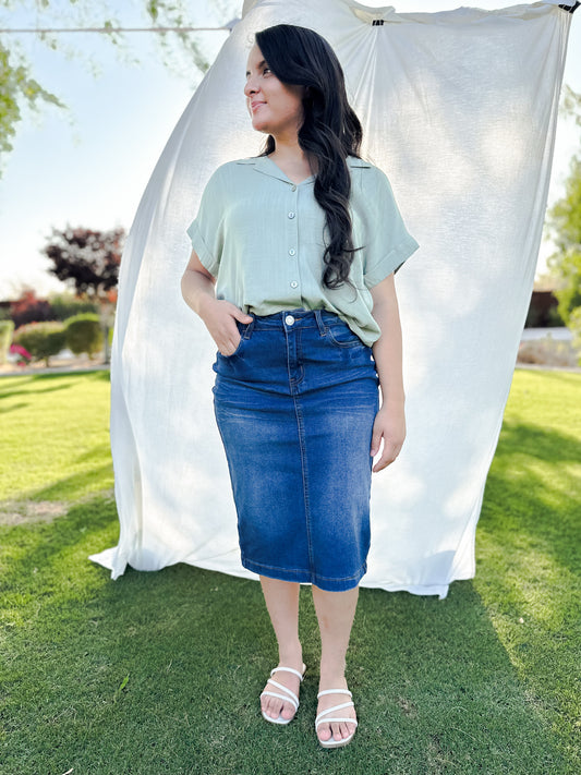 Bree Denim Skirt