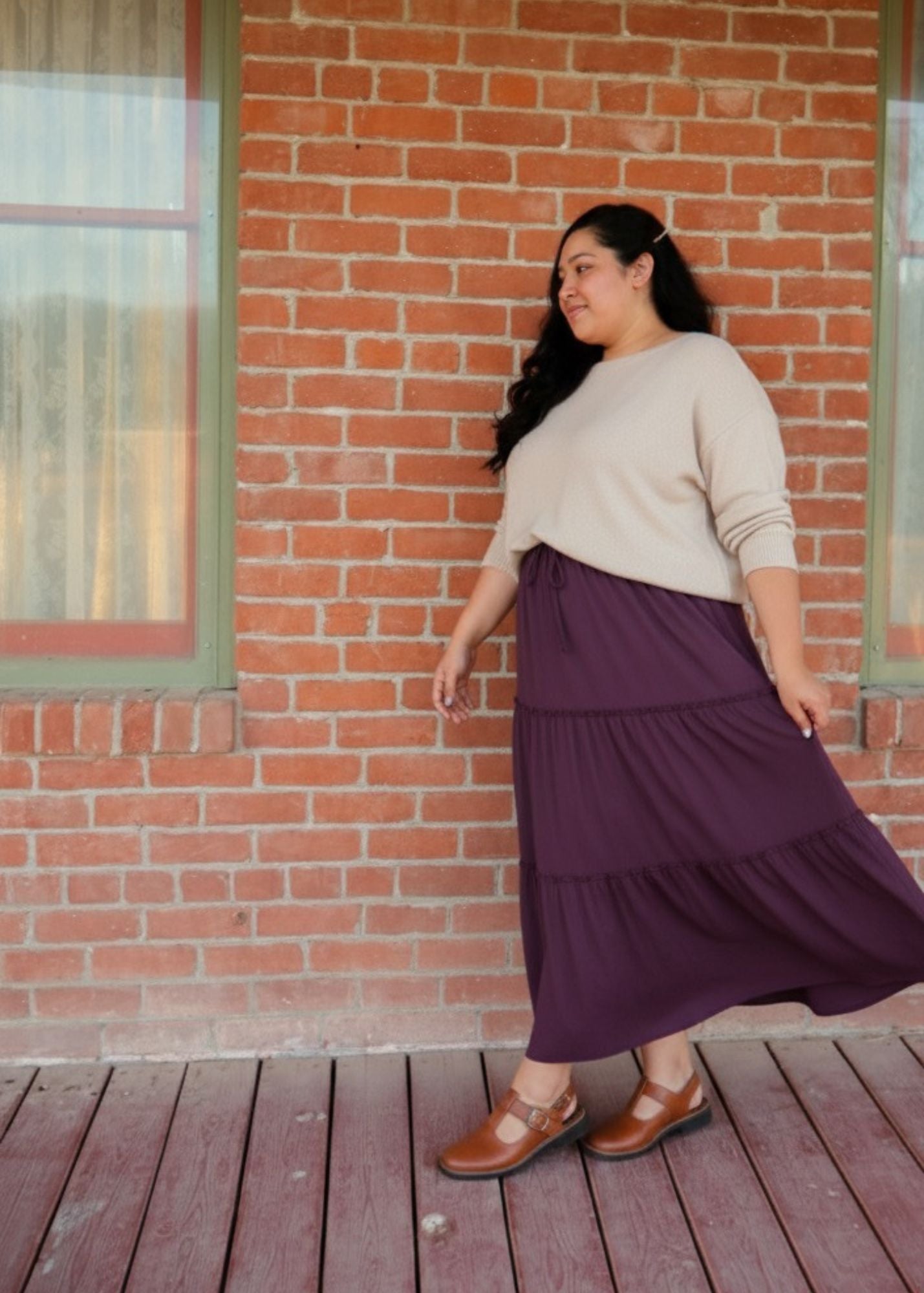 Plum Maxi Skirt