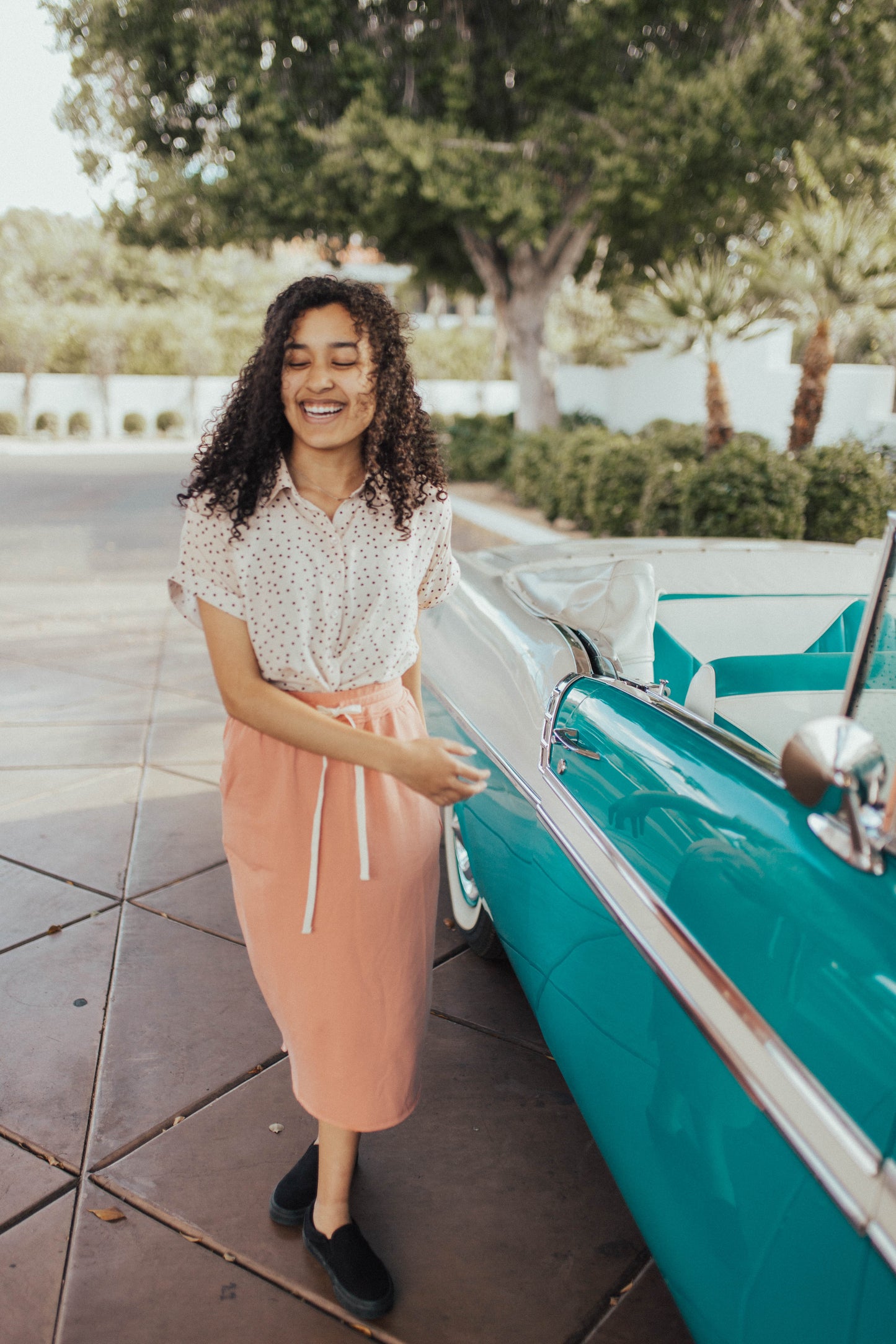 Apricot Knit Skirt