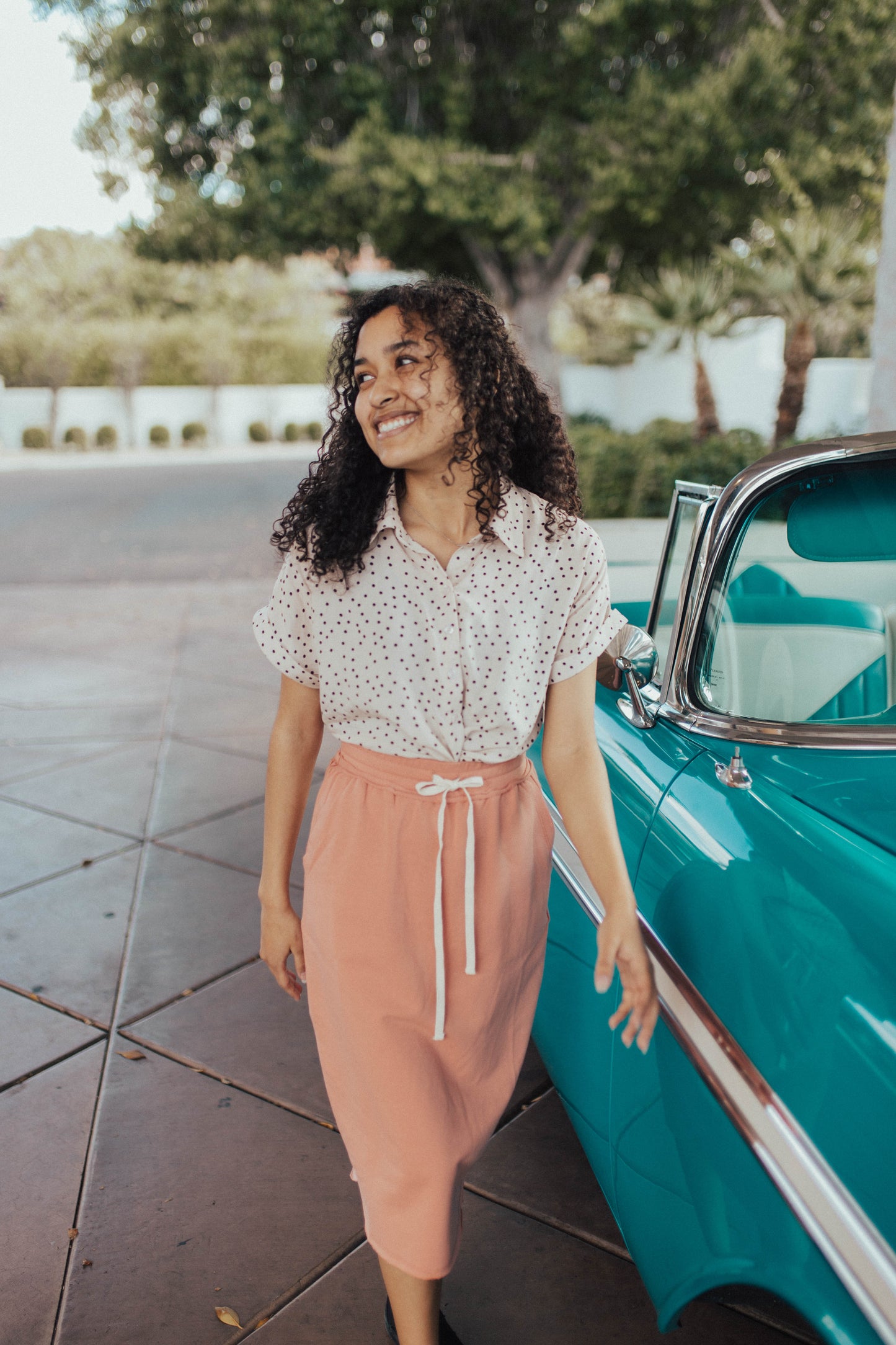 Apricot Knit Skirt